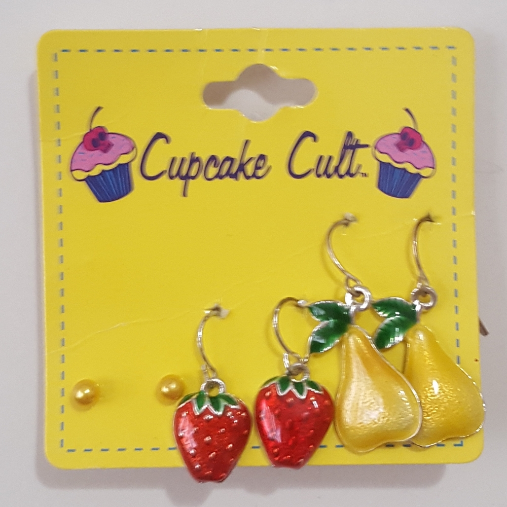 A Set of Three Earrings